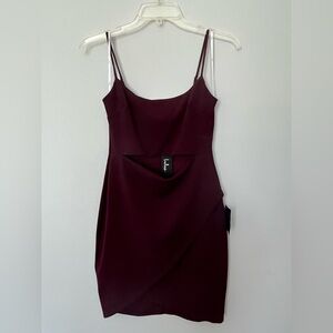 Lulus Burgundy Mini Dress